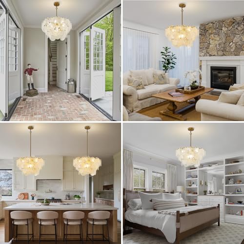 Gold Chandeliers Modern Glass Chandelier