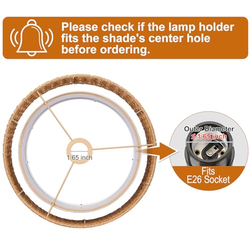 Boho Rattan Lamp Shade