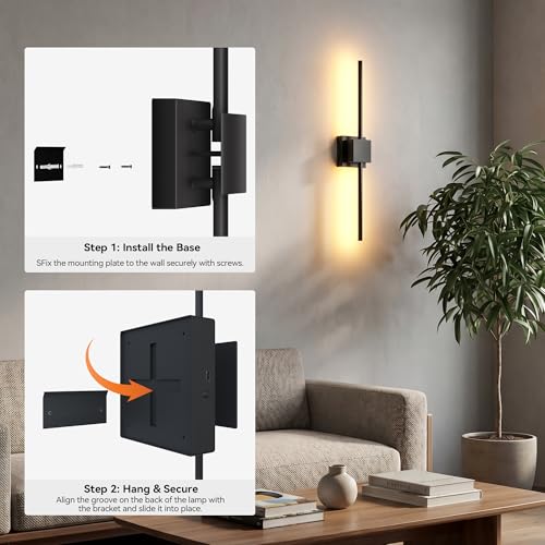 Battery Operated Wall Sconces Set of 2 (2 Count)
