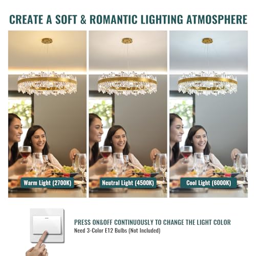 39.4'' Modern Crystal Chandelier