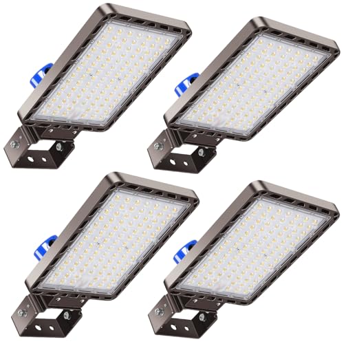 240W LED Parking Lot Light Trunnion Mount Dusk to Dawn 4Pack (4 Count)
