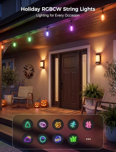Smart Outdoor String Lights 123FT (123FT)