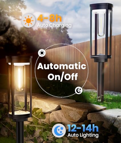 Solar Pathway Lights Outdoor (12 Count)