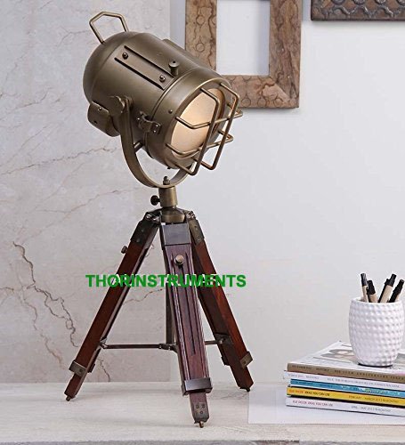 Vintage Industrial Tripod Table Lamp