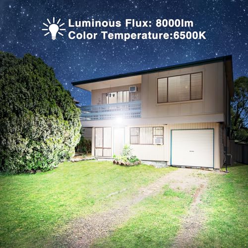 80W LED Flood Lights Outdoor (2 Count)