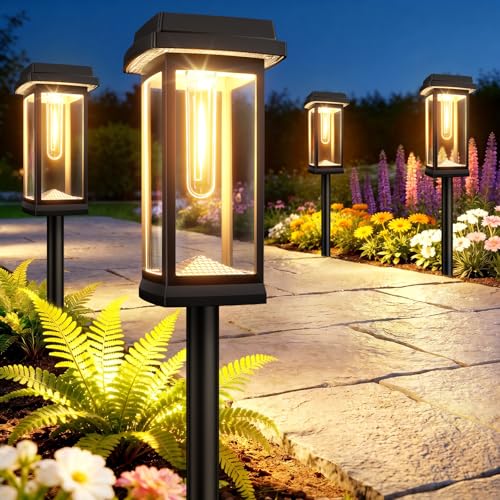 Solar Pathway Lights Outdoor (4 Count)