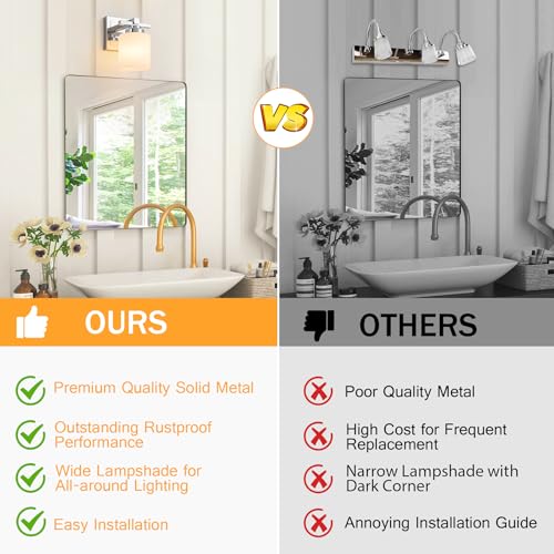 Modern Bathroom Light Fixtures Over Mirror