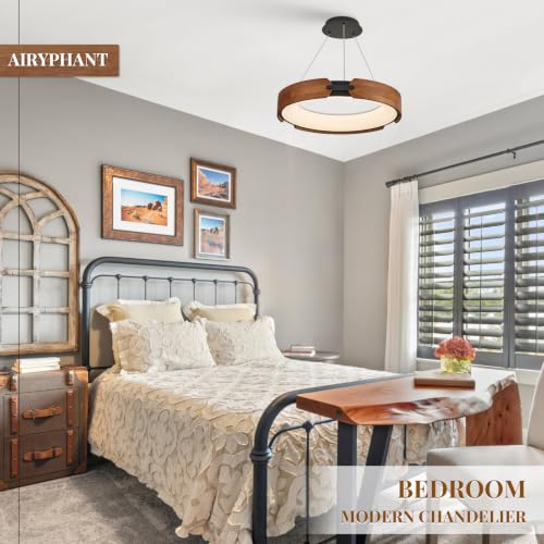 Modern LED Wood Chandelier