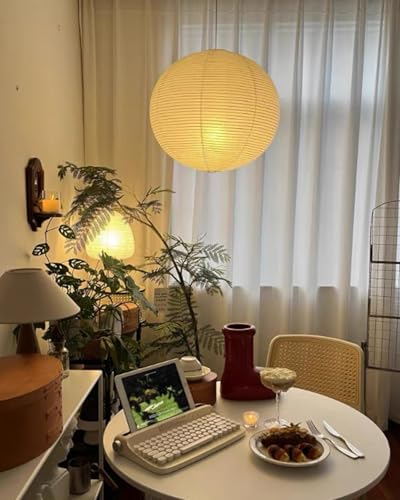 White Round Paper Lantern