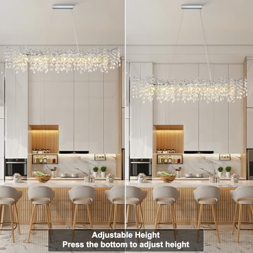 71" Silver Tree Branch Chandelier