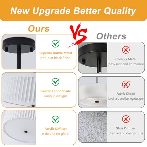 Semi Flush Mount Ceiling Light