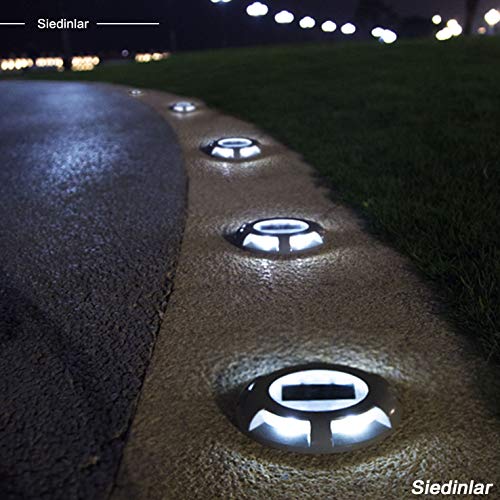 Solar Deck Lights Outdoor LED Driveway Dock Lights
