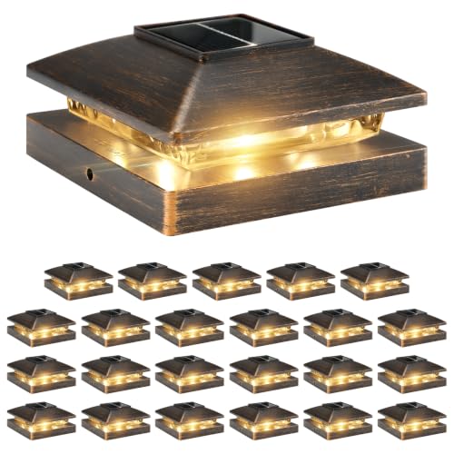 Solar Post Cap Lights Outdoor 24pack (24 Count)