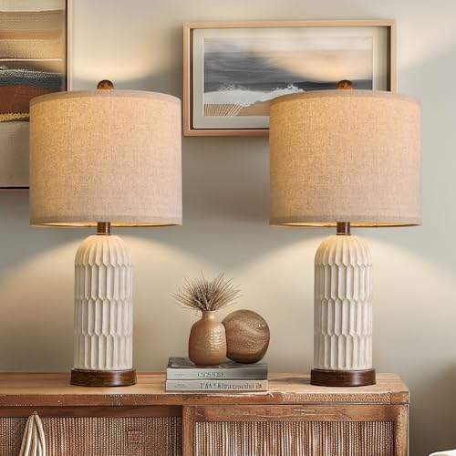 22" Bedside Table Lamps Set of 2 (2 Count)