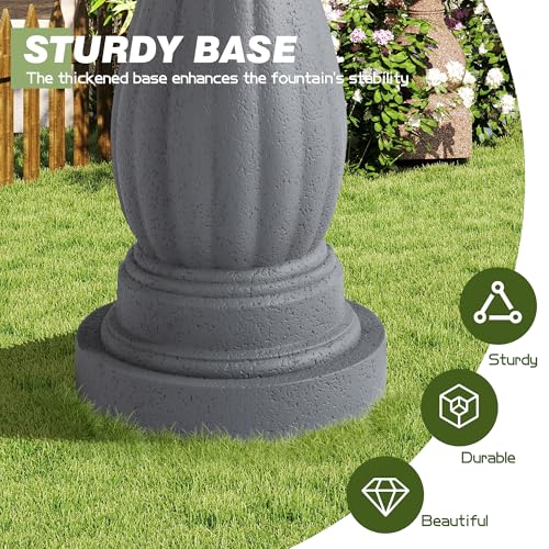47.4"H Italian Outdoor Garden Water Fountain