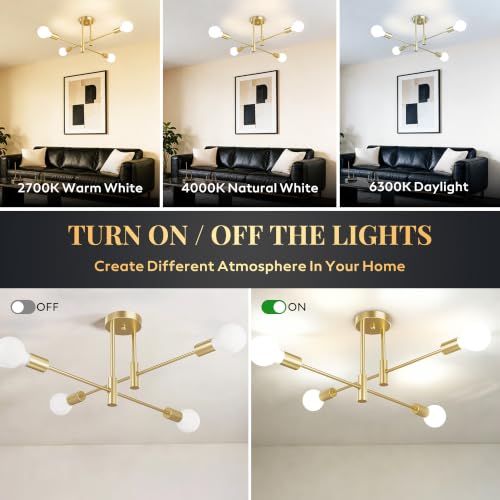 Modern Sputnik Chandelier