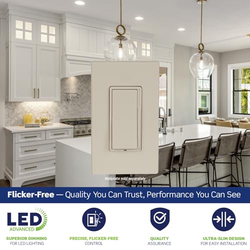 Decora Slide LED Advanced Dimmer Switch for 150W Dimmable LED