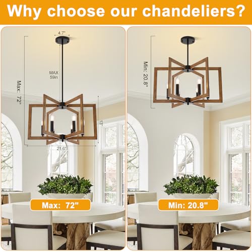 22" Farmhouse Chandelier (6 Count)