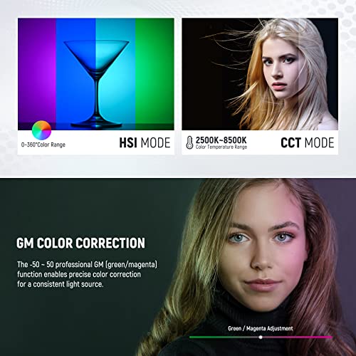 RGB1200 RGB LED Video Light Panel with APP