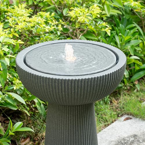23.23" H Outdoor Water Fountain Made with Eco