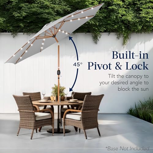 10ft Solar Market Patio Umbrella w