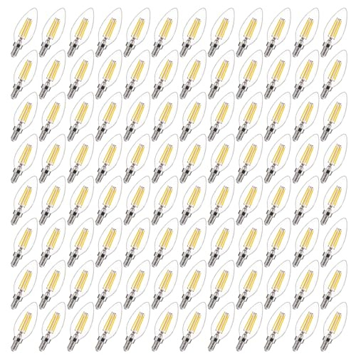 96 Pack Dimmable LED Candelabra Bulbs (96 Count)