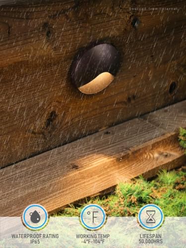 12 Pack Recessed Low Voltage LED Deck Light Anti (12 Count)