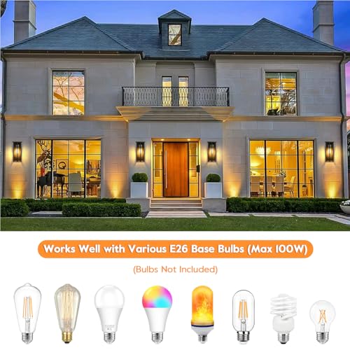 Outdoor Wall Light Fixtures (2 Count)