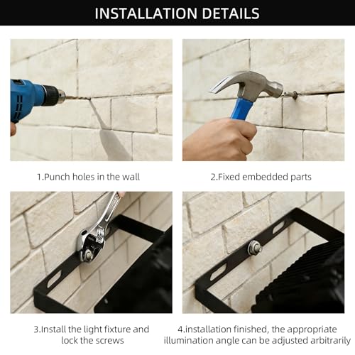 4Pack 300W LED Flood Lights Outdoor (4 Count)