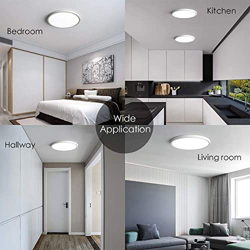 4 Pack 12 Inch LED Flush Mount Ceiling Light Fixture (4 Count)