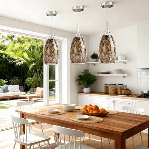 Glass Pendant Light Shade (3 Count)