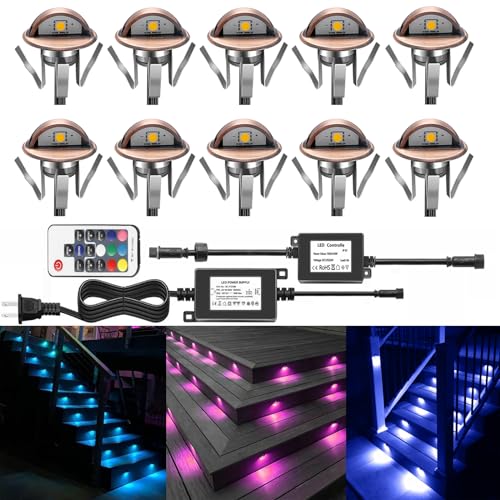 LED Deck Stair Lighting Kit (10 Count)