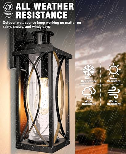 Motion Sensor Outdoor Lights Wall Mount (3 Count)