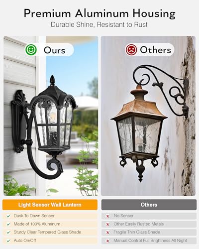 Black Dusk to Dawn Outdoor Lighting