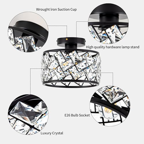 Crystal Ceiling Light Fixture