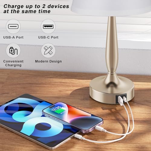 Touch Table Lamp for Bedroom