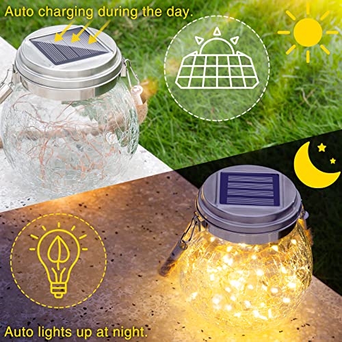 4 Pack Solar Lanterns Outdoor Waterproof (4 Count)
