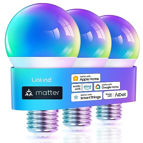 Matter Smart Light Bulb (3 Count)