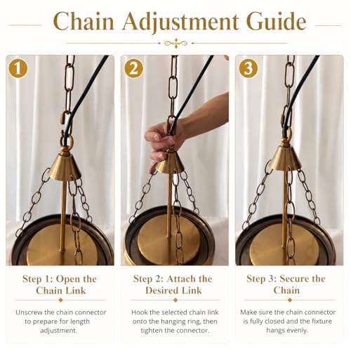 Vintage Antique Brass Pendant Light