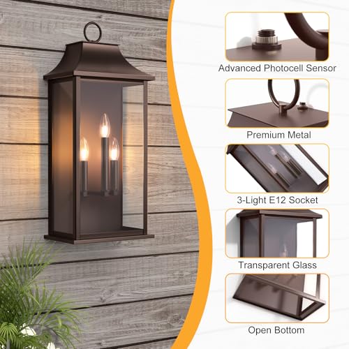 Dusk to Dawn Outdoor Wall Sconce
