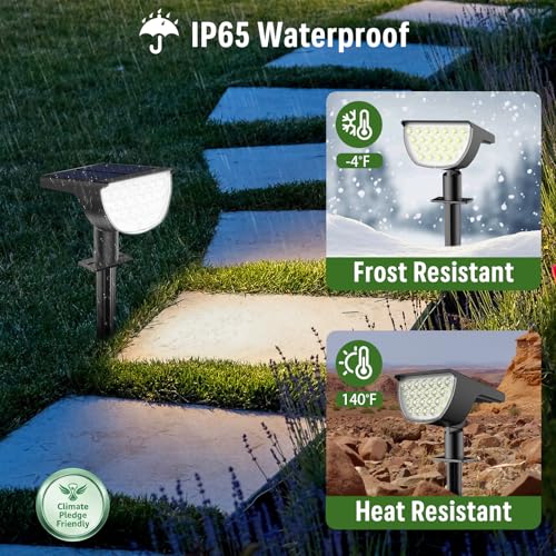 Solar Lights Outdoor Waterproof IP65 (4 Count)