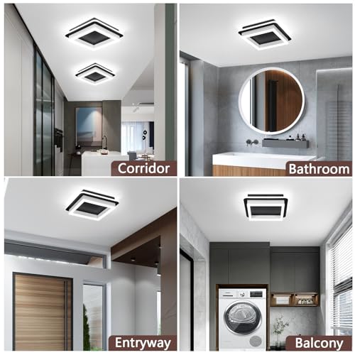 3 Packs Square Flush Mount Ceiling Light