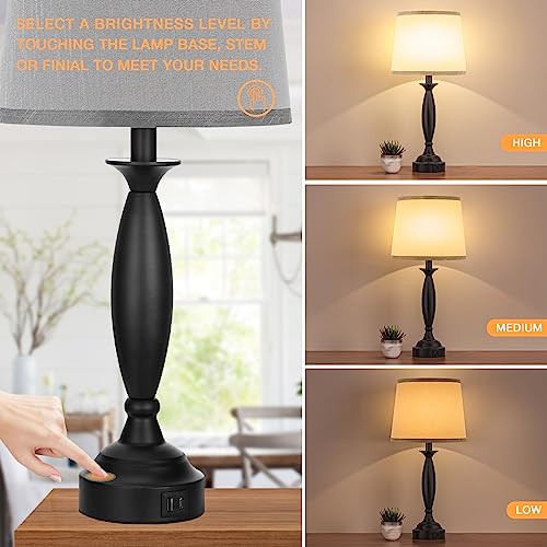 Bedroom Lamps for Nightstand (2 Count)