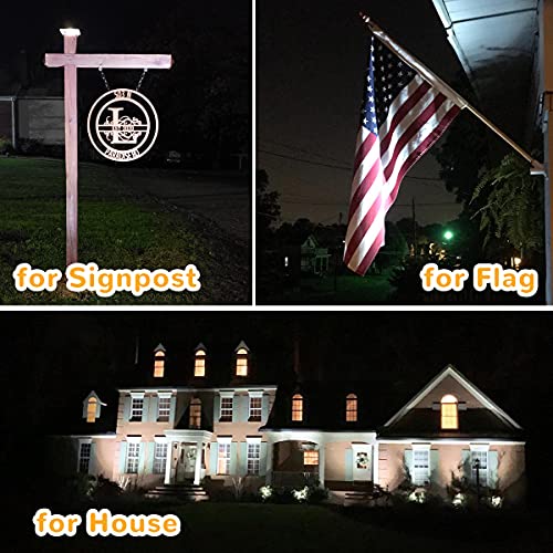 Solar Spot Lights Outdoor Adjustable Spotlights (2 Count)