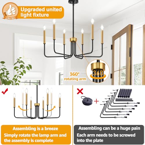 Black and Gold Chandelier