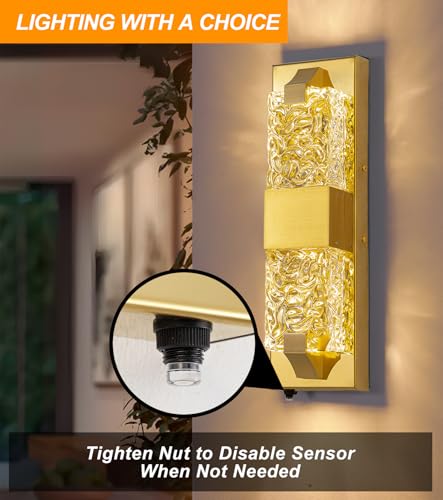 15.3" Dusk to Dawn Outdoor Wall Lights (2 Count)
