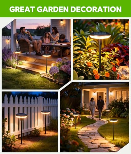 Solar Pathway Lights Outdoor (6 Count)