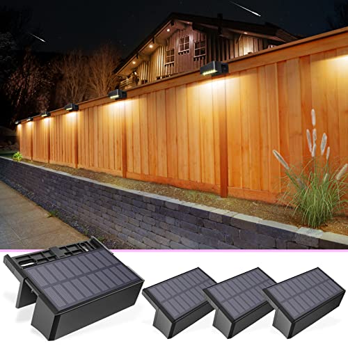 Solar Deck Lights Outdoor 4 Pack (4 Count)