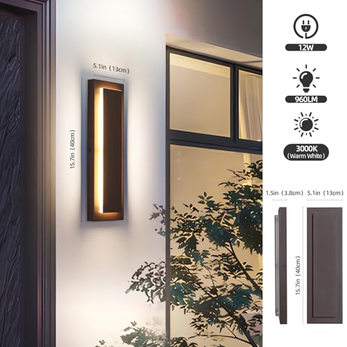 Brown Outdoor Wall Sconce
