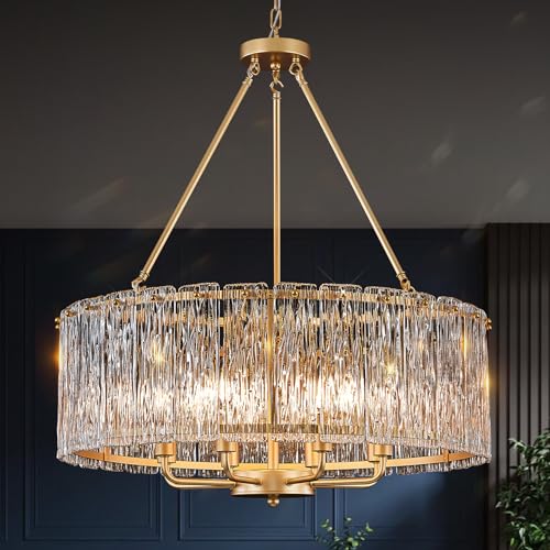 Modern 24.4" Crystal Glass Chandelier 8